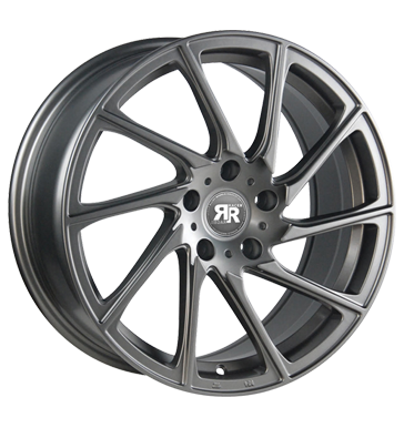 pneumatiky - 9x20 5x120 ET35 Racer Wheels Turn grau / anthrazit full gun csti tela Rfky / Alu baterie Oldtimer dly Prodejce pneumatk