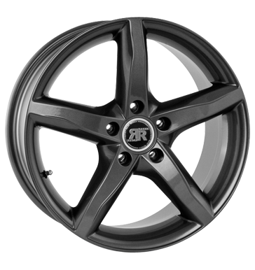 pneumatiky - 7.5x17 5x120 ET35 Racer Wheels Volcane grau / anthrazit full gun Speedline Rfky / Alu F-replika Felgenschlsser pneu