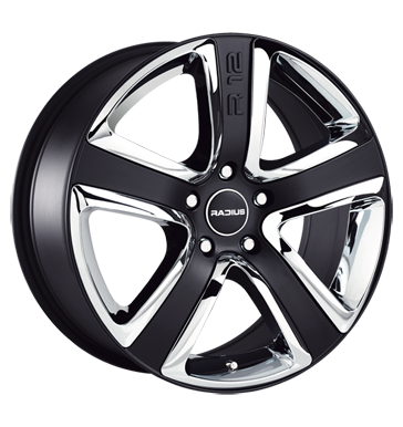 pneumatiky - 9.5x22 5x112 ET52 Radius R12 schwarz sport Offroad Zimn 17.5 