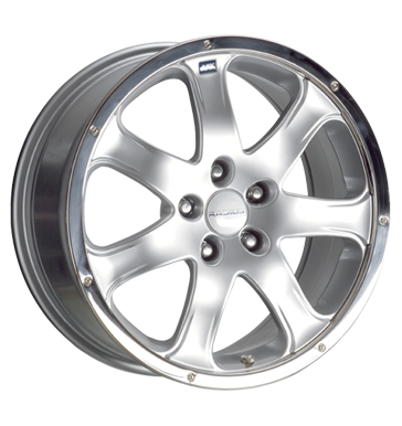 pneumatiky - 7.5x17 5x112 ET35 Radius R10 silber satin silver steel lip Chlazen - Air Rfky / Alu Offroad Mud Terrain vstrazn trojhelnky pneumatiky