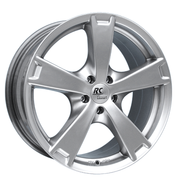 pneumatiky - 7x15 5x110 ET38 RCDesign RC09 silber chromsilber kmh-Wheels Rfky / Alu STIL AUTO propojovac kabely b2b pneu