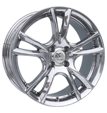 pneumatiky - 7.5x17 4x108 ET35 RCDesign RC11 chrom slc-chrom ETA BETA Rfky / Alu palivo Rondell disky