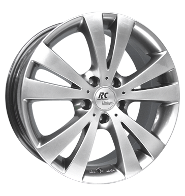 pneumatiky - 8x18 5x110 ET35 RCDesign RC12 Velos silber chromsilber motocykl Cross Rfky / Alu prce Spurverbreiterung Velkoobchod