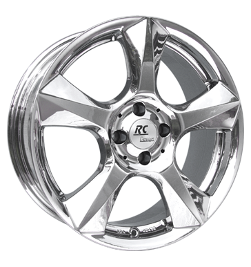 pneumatiky - 7.5x17 4x114.3 ET38 RCDesign RC13 chrom slc-chrom Csti RV + Caravan Rfky / Alu speciln nstroj Cepice a klobouky pneus