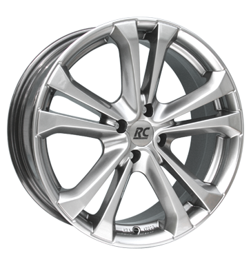 pneumatiky - 7x16 4x100 ET38 RCDesign RC17 silber chromsilber Csti RV + Caravan Rfky / Alu Breyton propagace testjj disky