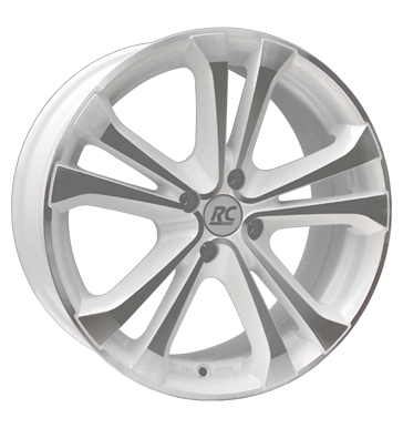 pneumatiky - 7.5x17 4x100 ET35 RCDesign RC17 weiss white pearl frontpoliert pilotn bundy Rfky / Alu baterie Delta 4x4 pneumatiky