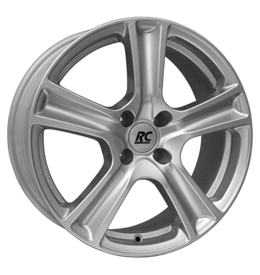 pneumatiky - 7.5x17 4x114.3 ET38 RCDesign RC19 silber kristallsilber Mutec Rfky / Alu recnk vozk pneu