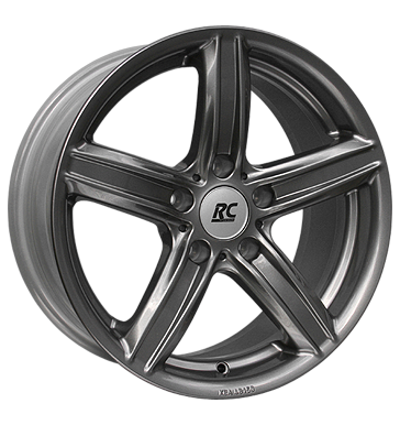 pneumatiky - 7.5x17 5x120 ET43 RCDesign RC21 grau / anthrazit titan metallic AUDI Rfky / Alu sportovn KOLA Barracuda b2b pneu