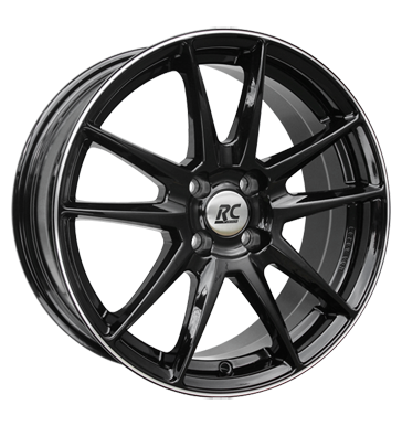 pneumatiky - 7.5x17 4x98 ET30 RCDesign RC22 schwarz schwarz glanz hornpoliert Slevy Rfky / Alu systm myt oken pneumatiky