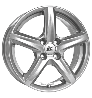 pneumatiky - 6x15 4x100 ET42 RCDesign RC24 silber kristallsilber automobilov sady Rfky / Alu renault rukavice trhovisko