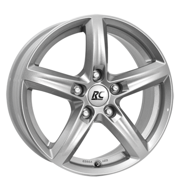 pneumatiky - 6x15 5x112 ET43 RCDesign RC24 silber kristallsilber ventil cepice Rfky / Alu Mutec propagace testjj trziste