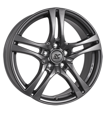 pneumatiky - 7.5x18 5x114.3 ET45 RCDesign RC26 grau / anthrazit titan metallic AUTEC Rfky / Alu auto havarijn kola Rondell pneu b2b