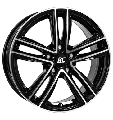 pneumatiky - 8x19 5x108 ET55 RCDesign RC27 schwarz schwarz glanz vollpoliert npis Rfky / Alu Rim luzka (nhradn dly) extender ventil / drzk b2b pneu
