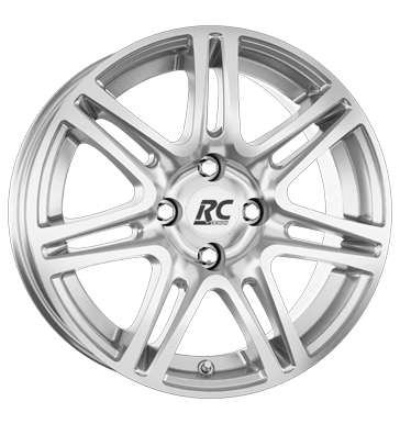 pneumatiky - 7.5x17 4x108 ET29 RCDesign RC28 silber kristallsilber kolobezka zvodn Rfky / Alu Diablo Test-kategorie 2 pneu