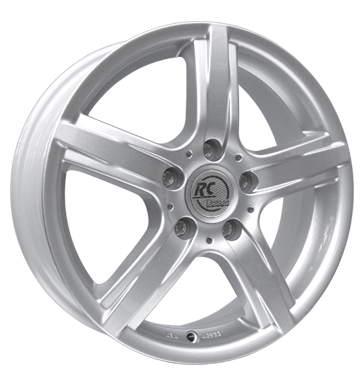 pneumatiky - 6.5x16 5x114.3 ET55 RCDesign RC Drive silber kristallsilber Opel Rfky / Alu Hlinkov kola s pneumatikami Cromodora disky