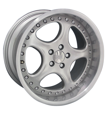 pneumatiky - 8.5x18 5x100 ET36 RH AG Cup silber silber Horn poliert CARLSSON Rfky / Alu Diablo bundy pneumatiky