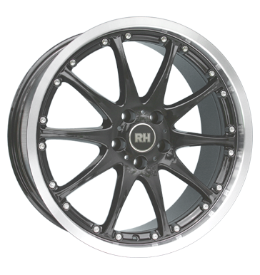 pneumatiky - 8.5x19 5x110 ET40 RH AO Phönix II schwarz schwarz Hornpoliert truck lto Rfky / Alu MB-DESIGN hasic prstroj trziste