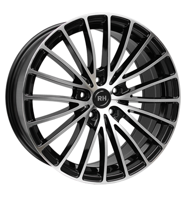 pneumatiky - 8x17 5x114.3 ET40 RH BM Multispoke schwarz schwarz vollpoliert Offroad lto od 17,5 