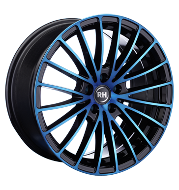 pneumatiky - 8x18 5x120 ET35 RH BM Multispoke blau color polished - blue sapont Rfky / Alu Scooter Parts koncovky pneumatiky