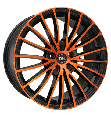 pneumatiky - 8x17 5x105 ET35 RH BM Multispoke orange color polished - orange mikiny Rfky / Alu motocykl ventil GS-Wheels Autoprodejce