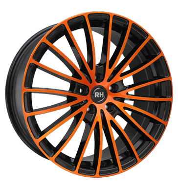 pneumatiky - 9x20 5x120 ET40 RH BM Multispoke orange color polished - orange t-EC2 E85 ECU Rfky / Alu PONGRATZ Spurverbreiterung Autoprodejce
