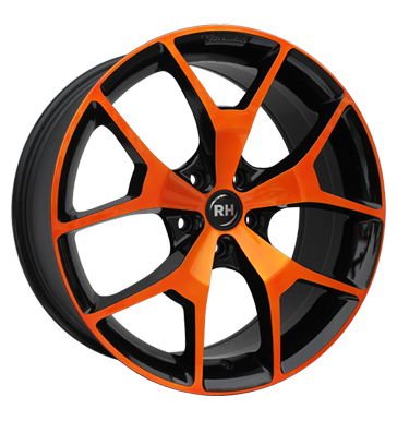 pneumatiky - 9.5x19 5x112 ET45 RH BZ orange color polished - orange mikiny Rfky / Alu MIGLIA AZEV Autoprodejce