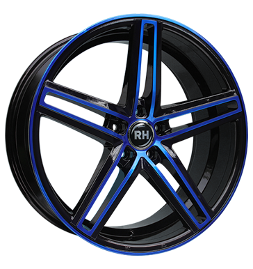 pneumatiky - 8.5x19 5x120 ET45 RH DG Evolution blau color polished - blue Sdrad Rfky / Alu diskrtne CARLSSON trhovisko