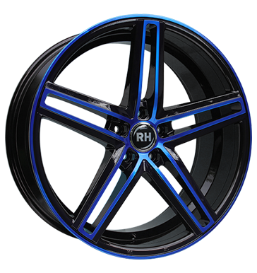 pneumatiky - 8.5x19 5x120 ET35 RH DG Evolution blau color polished - blue Barvy a Laky Rfky / Alu Zimn kompletn kolo-ALU Zesilovac Prslusenstv Velkoobchod