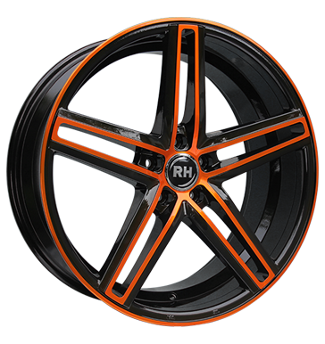 pneumatiky - 8.5x19 5x112 ET35 RH DG Evolution orange color polished - orange Csti RV + Caravan Rfky / Alu Spurverbreiterung Polo tricka pneu b2b