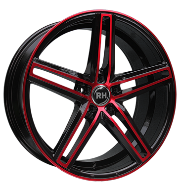 pneumatiky - 8.5x19 5x112 ET35 RH DG Evolution rot color polished - red tazn lana Rfky / Alu viditelnost ventil auta Autoprodejce