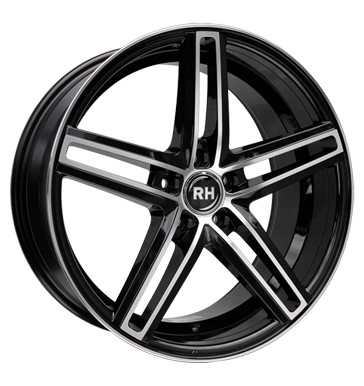 pneumatiky - 8.5x20 5x112 ET45 RH DG Evolution schwarz schwarz vollpoliert brzdov dly Rfky / Alu interir Kerscher trhovisko