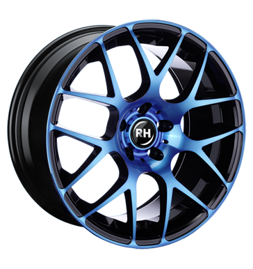 pneumatiky - 10x22 5x114.3 ET35 RH BU Race blau color polished - blue ALCOA Rfky / Alu interir nemrznouc smes pneumatiky