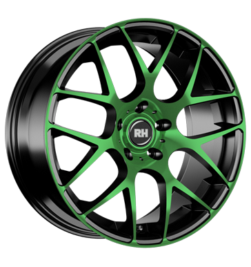 pneumatiky - 8.5x19 5x115 ET35 RH NBU Race grün color polished - green motocykl ventil Rfky / Alu Bastler- + vadn rdia olejov filtr velkoobchod s pneumatikami