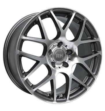 pneumatiky - 8.5x18 5x112 ET35 RH NBU Race grau / anthrazit anthrazit voll poliert npis Rfky / Alu tazn zarzen Csti RV + Caravan Autoprodejce