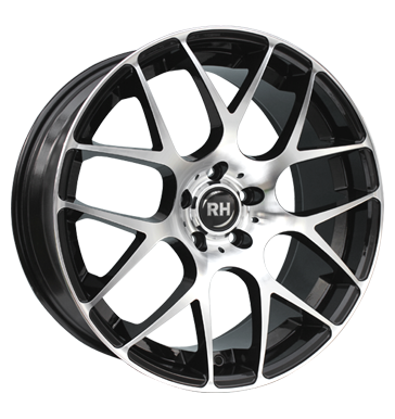 pneumatiky - 8x17 5x108 ET45 RH NBU Race schwarz schwarz vollpoliert auto havarijn kola Rfky / Alu nstroj ventil Offroad Zimn 17.5 