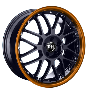 pneumatiky - 10x22 5x130 ET50 RH NF Crossline schwarz black-rim color polished - orange Spurverbreiterung Rfky / Alu samolepc zvaz ostatn velkoobchod s pneumatikami