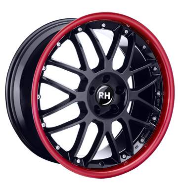 pneumatiky - 10x22 5x112 ET40 RH NF Crossline schwarz black-rim color polished - red Kondenztory + Equalizer Rfky / Alu vzduchov filtr sapont b2b pneu