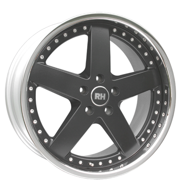 pneumatiky - 8.5x19 5x120 ET14 RH RAT Exclusiv schwarz schwarz Horn Edelstahl Cepice a klobouky Rfky / Alu Keskin Artec pneu b2b