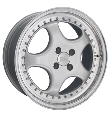 pneumatiky - 8x17 4x100 ET35 RH ZW1 Cup silber silber Horn poliert Pridat Felgenschloss Rfky / Alu Ecanto PONGRATZ Autoprodejce