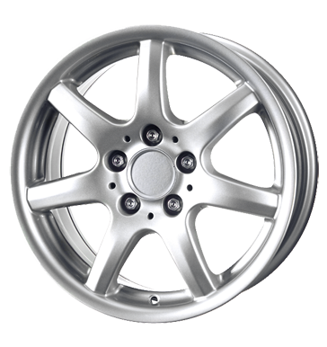 pneumatiky - 7x16 5x112 ET48 Rial DV silber polar-silber Ecanto Rfky / Alu Ovldn rdiov dlkov Parka Hlinkov disky