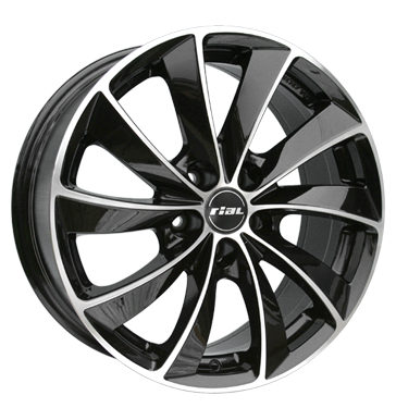 pneumatiky - 7.5x17 5x120 ET36 Rial Lugano schwarz diamant-schwarz frontpoliert Auto-Tuning + styling Rfky / Alu OXIGIN autodly USA pneumatiky