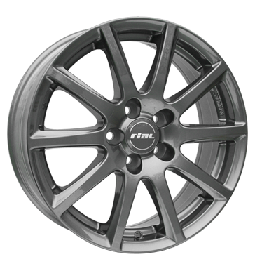 pneumatiky - 6.5x15 5x112 ET45 Rial Milano grau / anthrazit titanium pneumatika Rfky / Alu Wheelworld Pce o automobil + drzba disky