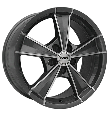 pneumatiky - 7.5x16 5x112 ET38 Rial Roma grau / anthrazit graphit frontpoliert lkrnicky Rfky / Alu Rondell Offroad letn pneu b2b