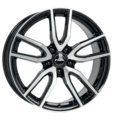 pneumatiky - 7.5x17 5x114.3 ET48 Rial Torino schwarz diamant-schwarz frontpoliert Interir / pylov filtr Rfky / Alu automobilov sady subwoofer pneus
