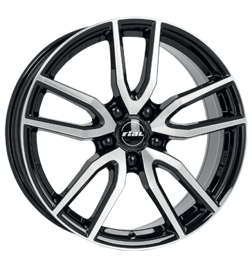pneumatiky - 8x18 5x108 ET45 Rial Torino schwarz diamant-schwarz frontpoliert Truck cel rok Rfky / Alu PKW lto prce Predaj pneumatk