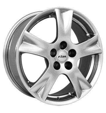 pneumatiky - 7x17 5x110 ET37 Rial Trigon silber sterlingsilber Truck Winter od 17,5 