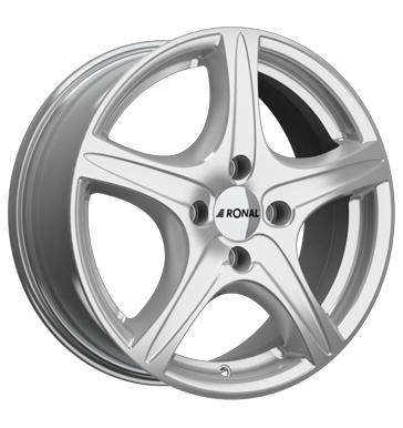 pneumatiky - 6x15 4x98 ET38 Ronal R56 silber kristallsilber hardtops Rfky / Alu Konzole + drzk Borbet pneu b2b