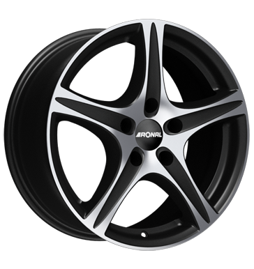 pneumatiky - 8x18 5x108 ET40 Ronal R56 schwarz mattschwarz-frontkopiert ventil cepice Rfky / Alu BRABUS Ovldn rdiov dlkov pneus