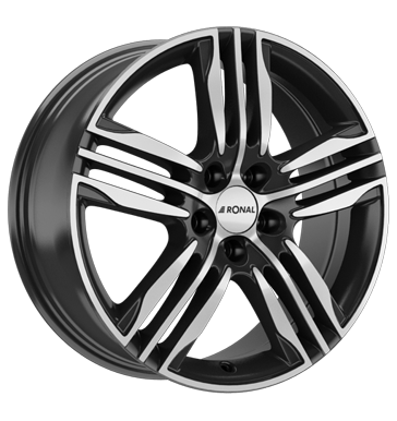 pneumatiky - 7.5x18 5x105 ET42 Ronal R57 schwarz schwarz-frontkopiert Ecanto Rfky / Alu BRABUS palivo Autodlna