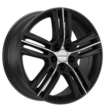 pneumatiky - 7.5x17 5x114.3 ET40 Ronal R57 schwarz mattschwarz-frontkopiert mastek Rfky / Alu kalhoty ostatn Hlinkov disky
